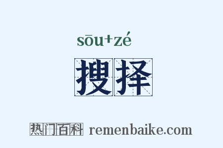 搜择是什么意思的图片